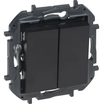 Elektrická zásuvka LEGRAND Vypínač NILOÉ STEP 863505B č.5 černá 863505B