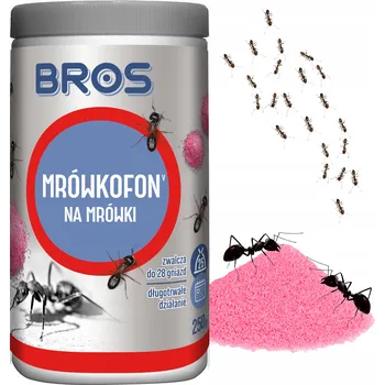 Bros Mrówkofon Granulat 250g Efektywny Mocny Přípravek na mravence do zahrady