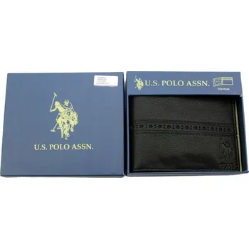 Peněženka Muž kožená peněženka US Polo Assn. černá