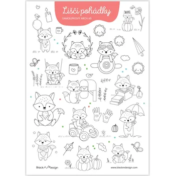 samolepka Samolepky do fotoalba - Liščí pohádky A5