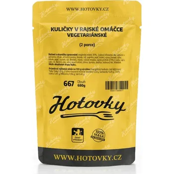 Hotové jídlo Kuličky v rajské omáčce VEGETARIÁNKSKÉ (2 porce)