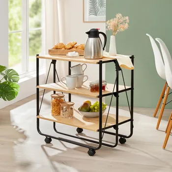 Servírovací stolek Die moderne Hausfrau Kuchyňský vozík, skládací 496495