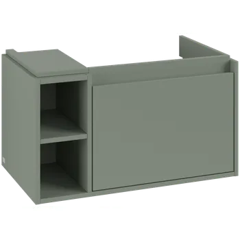Koupelnový nábytek Villeroy & Boch Skyla - Skříňka pod umyvadlo 772x439 mm, 1 zásuvka, otevřená část vlevo, Soft Green C78700AF