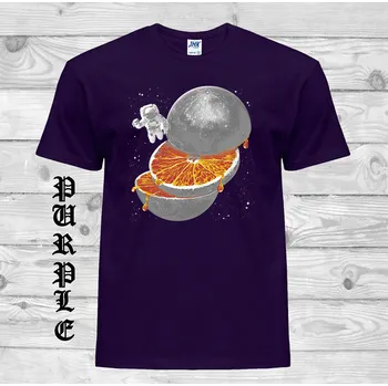 Pánské tričko panske-levne-bavlnene-tricko-vtipne-zeme-pomeranc Barva: Purple - purpurová, velikost: XS