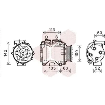 Kompresor klimatizace Kompresor, klimatizace VAN WEZEL 2500K237