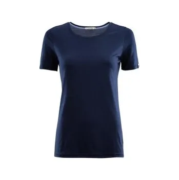Dámské tričko Aclima LightWool T-Shirt Women Navy Blazer modrá XS