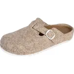 BUXA dámské pantofle z vlněné plsti BZ155 béžová Velikost: 40
