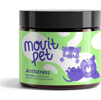 MOVit PET Antistress, 100 tablet s příchutí masa