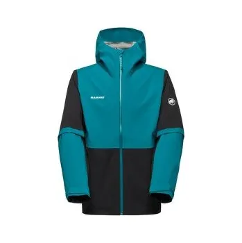 Pánská větrovka Mammut Linard Guide HS Hooded Jacket Men 00818 black-deep teal modrá L