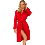 Saténový župan Amina červený - XL