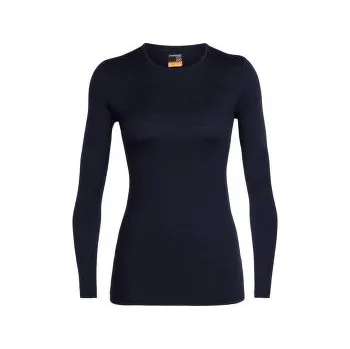 Dámské tričko Icebreaker Oasis LS Crewe Women (104375) Midnight Navy modrá XS