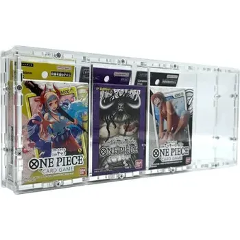 Obal pro sběratelský předmět Akrylový box One Piece 4x super Pre-release starter deck (One Piece Super Pre Release Starter Theme Deck English)