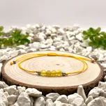 Certom Provázkový náramek achát žlutý matný 0386