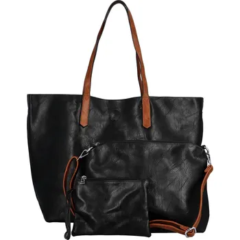 Kabelka Stylový set dámské kabelky a doplňků 3v1 Robina, černá