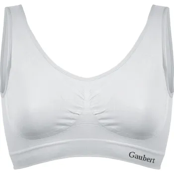 Podprsenka Gaubert Dámská podprsenka bambusová bezešvá GBTW-3106 Barva/Velikost: bílá / S/M
