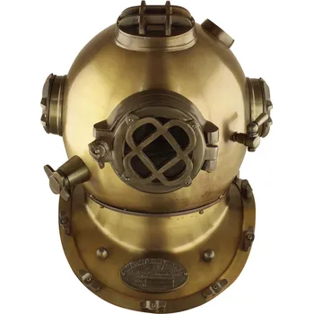SEA Club Potápěčská helma, železo ve vzhledu starožitné mosazi, 37x41x41cm