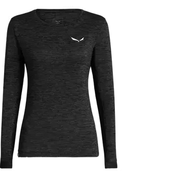 Dámské tričko Salewa Puez Melange Dry dámské triko dlouhý rukáv Black Out Melange vel. 44/38