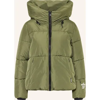 Khujo Dámská Prošívaná Bunda Audrey Matt, olivová, 34