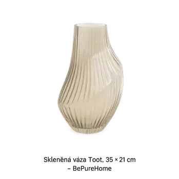 Váza Skleněná váza Toot, 35 × 21 cm - BePureHome