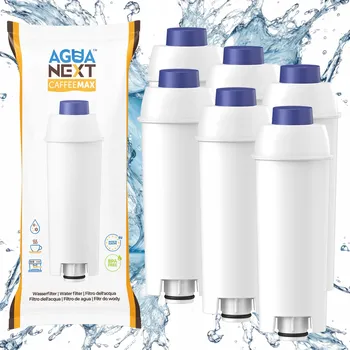 Příprava kávy 6x filtrační vložka do kávovaru Delonghi Dinamica, filtr na vodu Agua Next