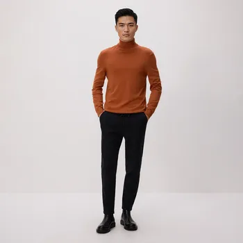 Pánské kalhoty Reserved - Carrot kalhoty s páskem na zavazování - černý - 489GC-99X - 489GC-99X-M