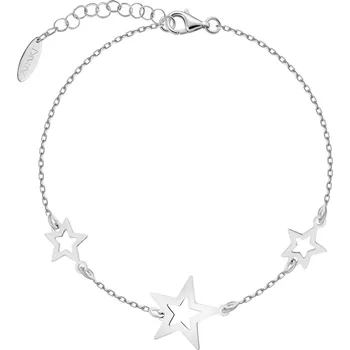 Náramek Stříbrný náramek - hvězdy - AP543-9128