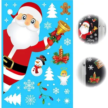 Vánoční dekorace Nálepky na okno Vánoční, sada