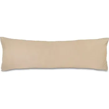 Povlečení Kvalitex Saténový povlak na relaxační polštář béžový, 45 × 120 cm