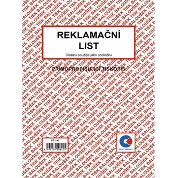 Baloušek Tisk PT190 reklamační list A5 50 listů