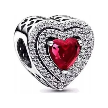 Přívěsek Přívěsek Lesklé vypouklé srdce 2023 stříbro 925