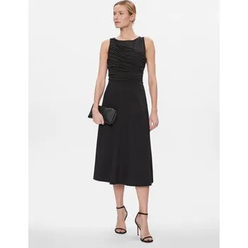 Dámská móda DKNY Koktejlové šaty DD3KP365 Černá Regular Fit 8