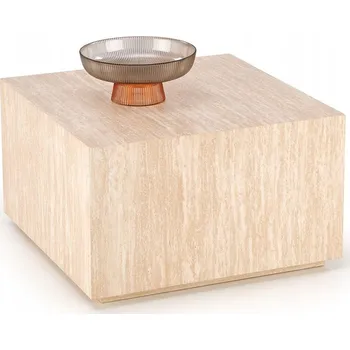 Konferenční stolek Konferenční stolek Halmar čtvercový 60 x 60 x 36 cm, béžové odstíny