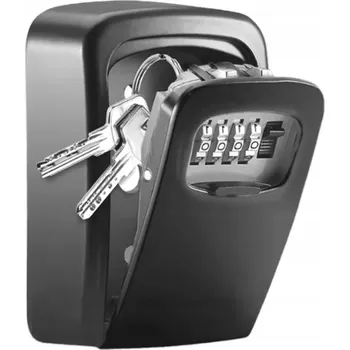 Železářství Sejf, schránka na klíče s číselným zámkem, černá