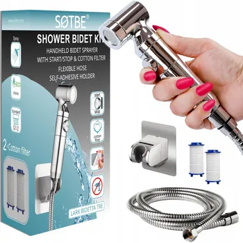 Bidetová baterie Sotbe LARK stříbrná