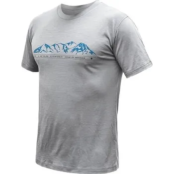 Sensor Merino Active Mountains - Pánské triko s krátkým rukávem Grey XXL