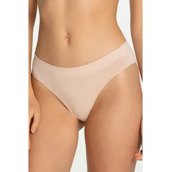 Kalhotky JULIMEX Kalhotky dámské bezešvé kalhotky Bamboo Classic béžové L