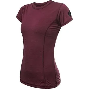 Sensor Merino Air - Dámské triko s krátkým rukávem Port Red XL