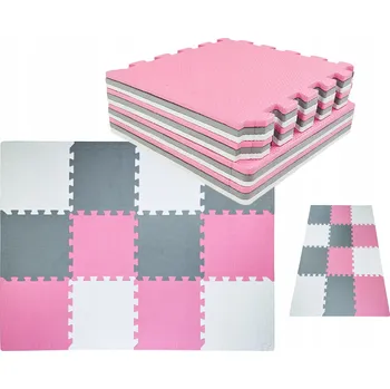 Vzdělávací podložka iKido pěnová 12 dílů 90x120 cm, vícebarevná