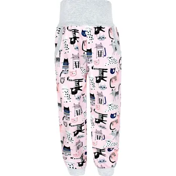 Dívčí kalhoty V-Mart, Pružné letní softshellové kalhoty Kočičky 122