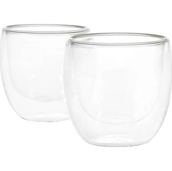 dvoustěnný šálek na espresso, 2x80 ml