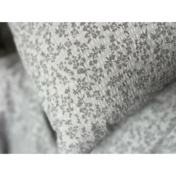 Povlečení Podpěrová s.r.o. Krepovaná bavlna LATA šedá - metráž Velikost: Bavlněný krep (130 g/m2)