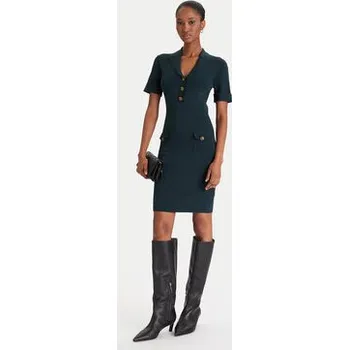 Dámská móda Guess Úpletové šaty W5YK29 Z0130 Zelená Slim Fit L