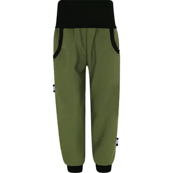 Chlapecké oblečení V-Mart, Dětské khaki softshellové kalhoty (s fleecem) 140