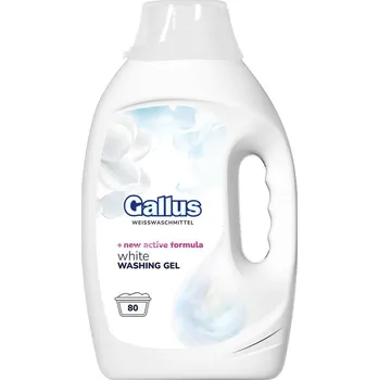 Prací gel Gallus White XL Gel na praní bílého a světlého prádla 80 Pracích cyklů