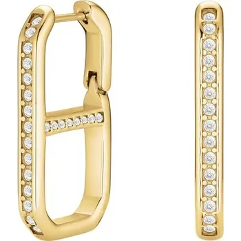 Šperk Rosefield Pozlacené osmihranné náušnice s krystaly Fine Octagon JEFOG-J1179 + 2 měsíce na vrácení zboží