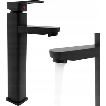 Vodovodní baterie Stojánková umyvadlová baterie Focus Sanitar Black černá