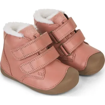 Dívčí obuv BUNDGAARD BAREFOOT dětská zimní obuv - Petit Mid Winter Strap - Blush Velikost: 21