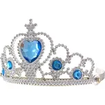 GoDan Korunka pro princeznu stříbrná s modrými kamínky