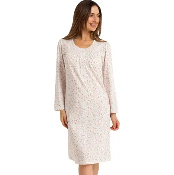 Dámská noční košile Dámská noční košile 015/52 REGINA – Pohodlí a styl Barva/Velikost: šampaň / XXL