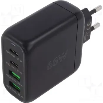 GOOBAY napájecí zdroj spínaný 68W GaN USB-A USB-C Power Delivery